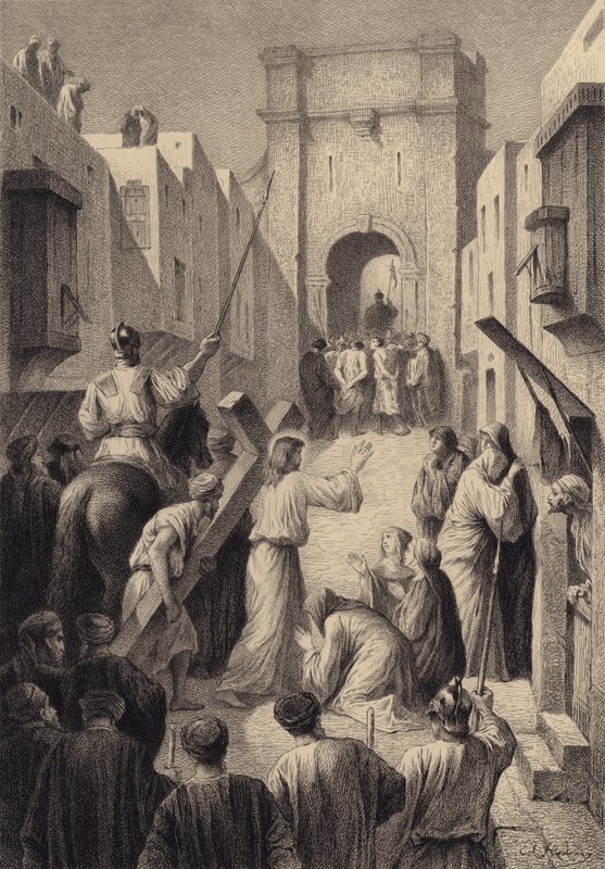 Las hijas de Jerusalén de after Albert Robida