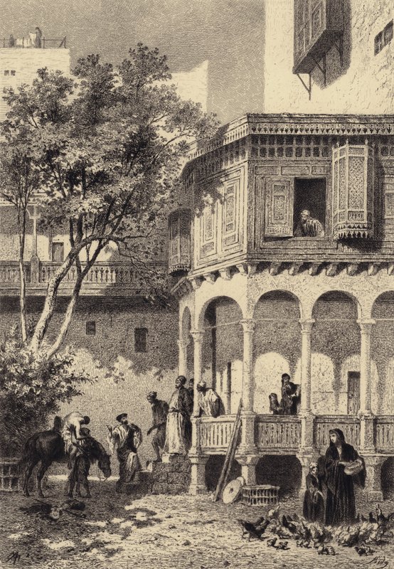 El buen samaritano de after Albert Robida