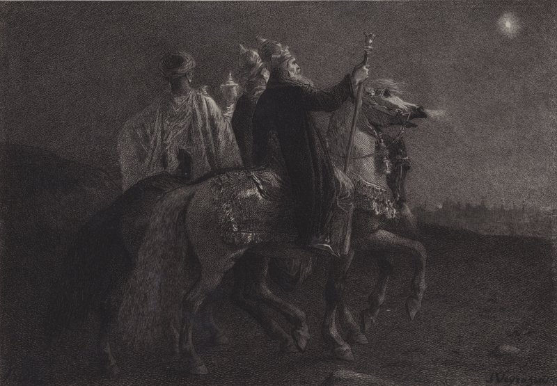 Los sabios del oriente de after Albert Robida