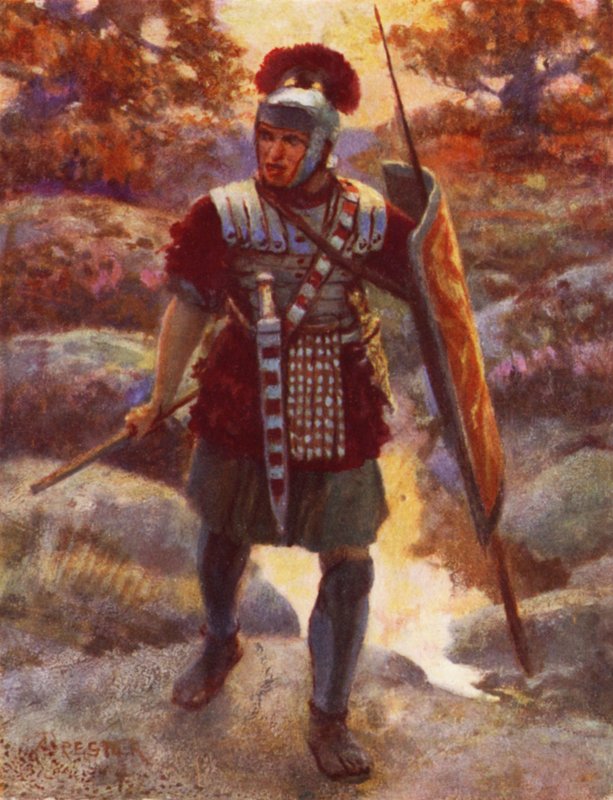 Un centurión en marcha de after Amedee Forestier