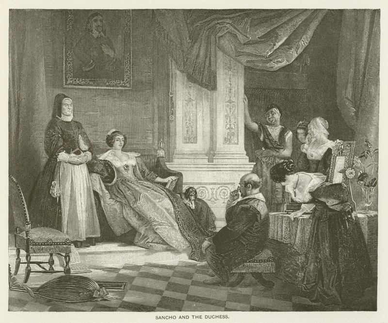 Sancho y la Duquesa de after Charles Robert Leslie
