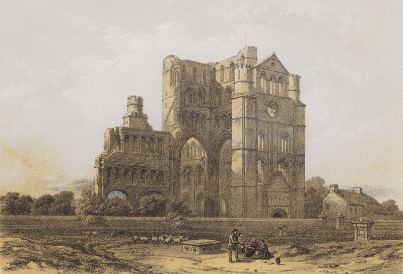 Abadía de Kelso de after David Roberts