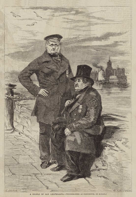 Un Par de Viejos Tenientes de after Edmond Morin