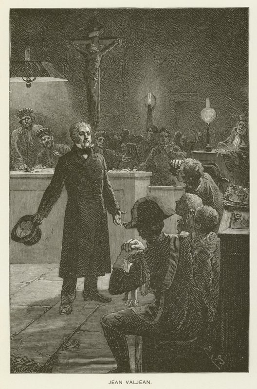 Jean Valjean de after Emile Antoine Bayard