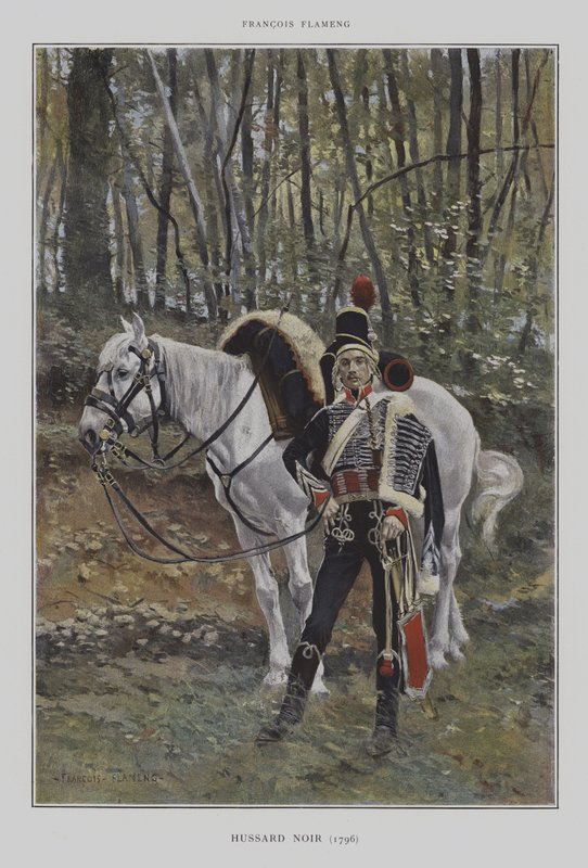 Húsar Negro (1796) de after Francois Flameng