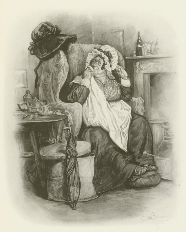 Mrs. Gamp de after Frederick Barnard