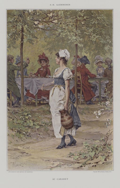 Au Cabaret de after Frederik Hendrik Kaemmerer