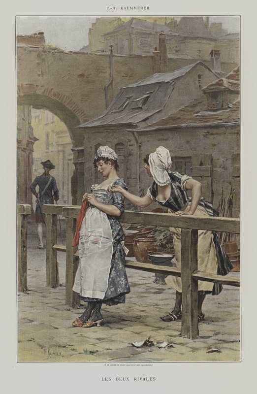 Les Deux Rivales de after Frederik Hendrik Kaemmerer