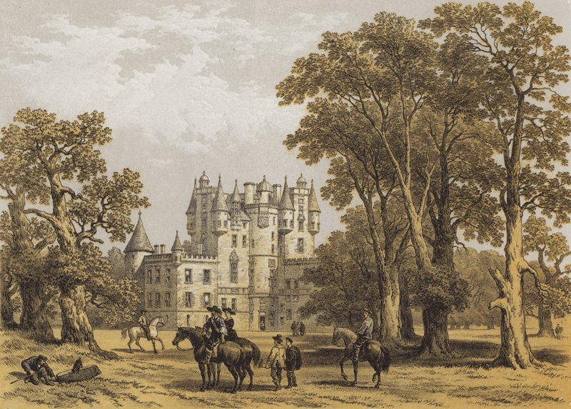 Castillo de Glamis, Forfarshire de after George Cattermole
