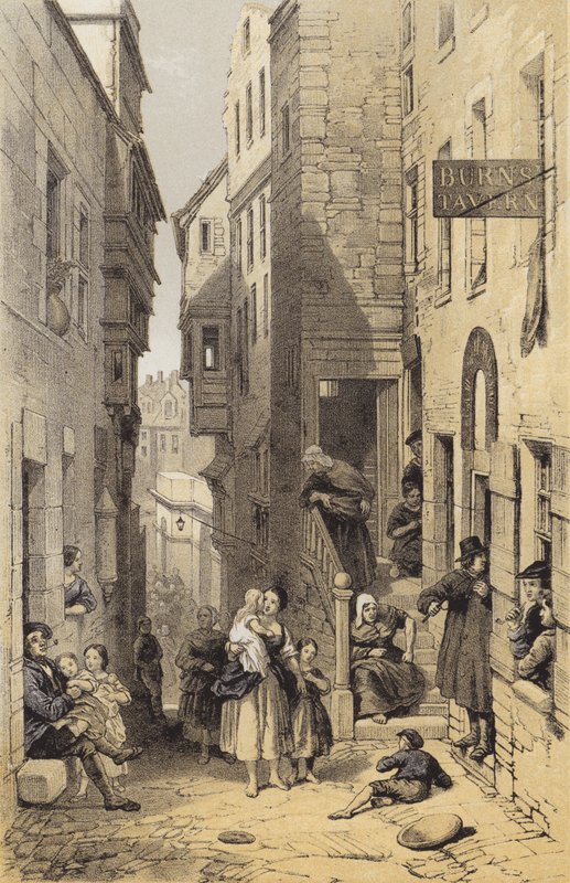 Libbertons Wynd, Edimburgo de after George Cattermole