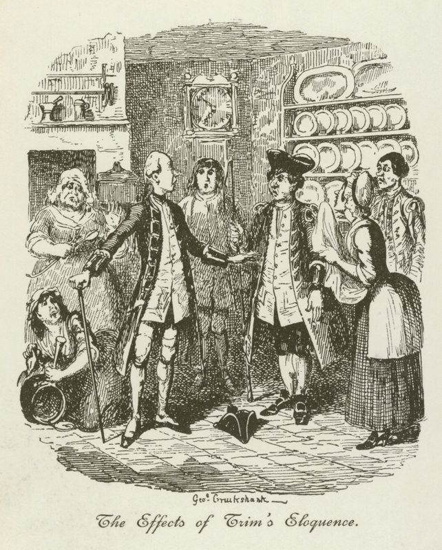 Ilustración de Tristram Shandy de after George Cruikshank