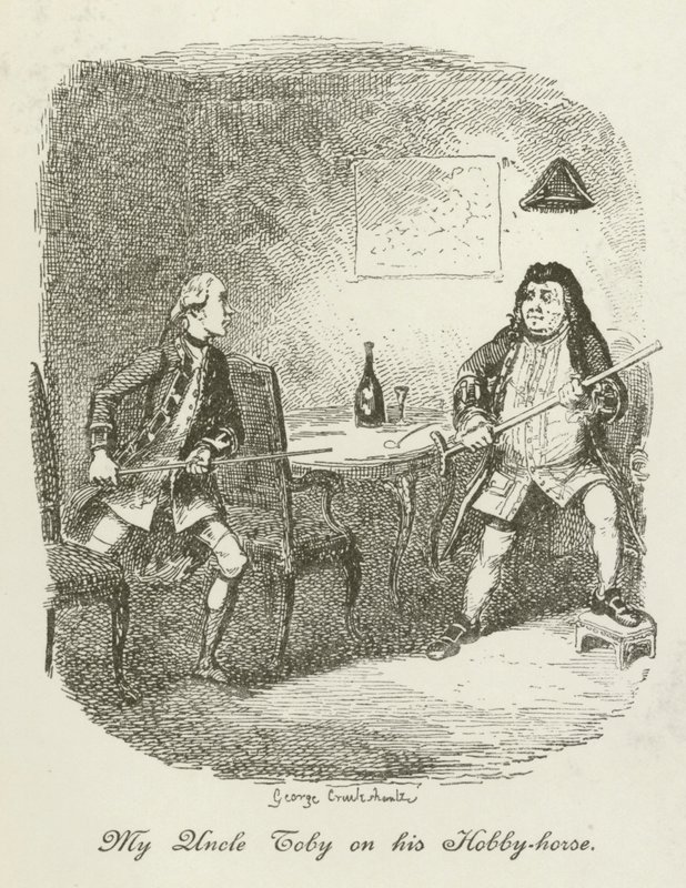 Ilustración de Tristram Shandy de after George Cruikshank