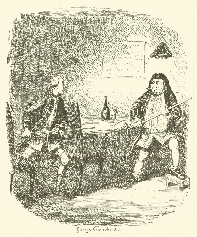 Ilustración para Tristram Shandy de after George Cruikshank