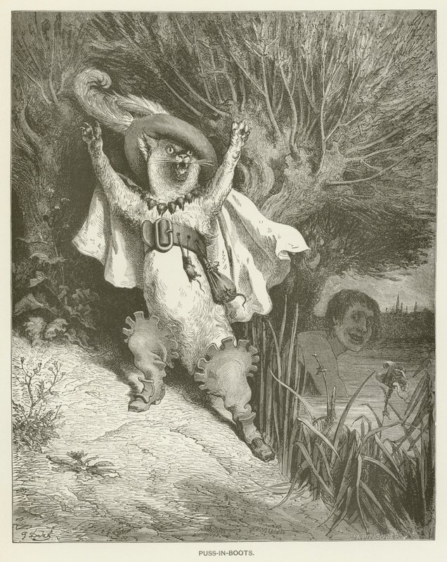El Gato con Botas de Gustave after Dore