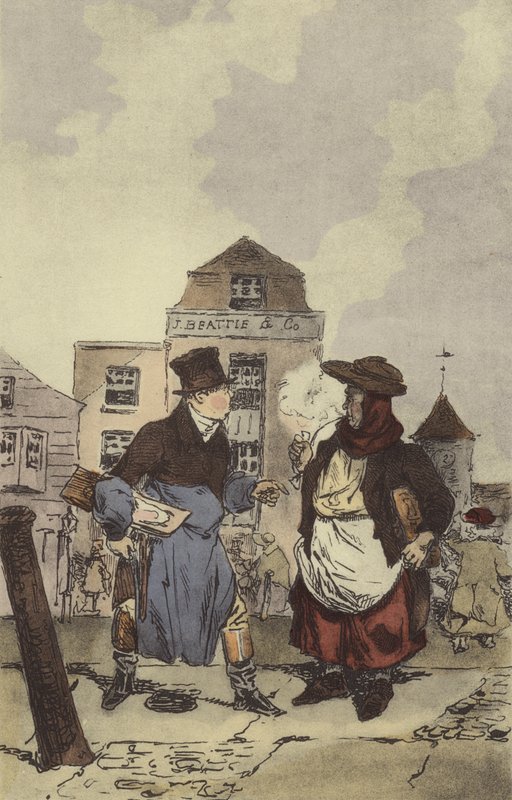 Carniceros - Comerciantes de Pescado de after Henri Bonaventure Monnier