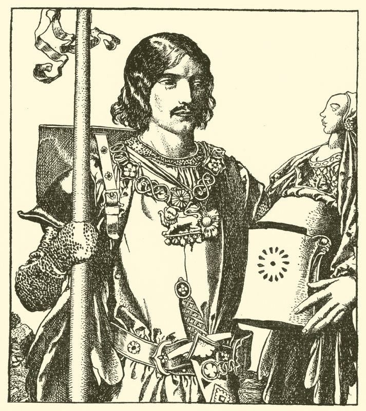 Sir Launcelot del Lago de after Howard Pyle