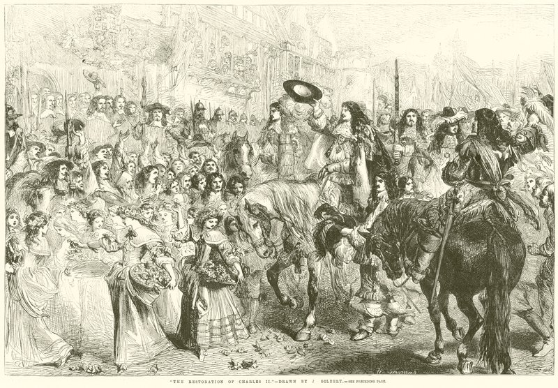 La Restauración de Carlos II de after John Gilbert