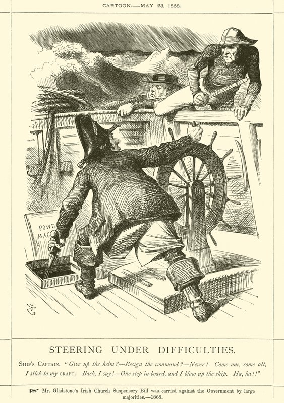 Navegando con dificultades de after John Tenniel