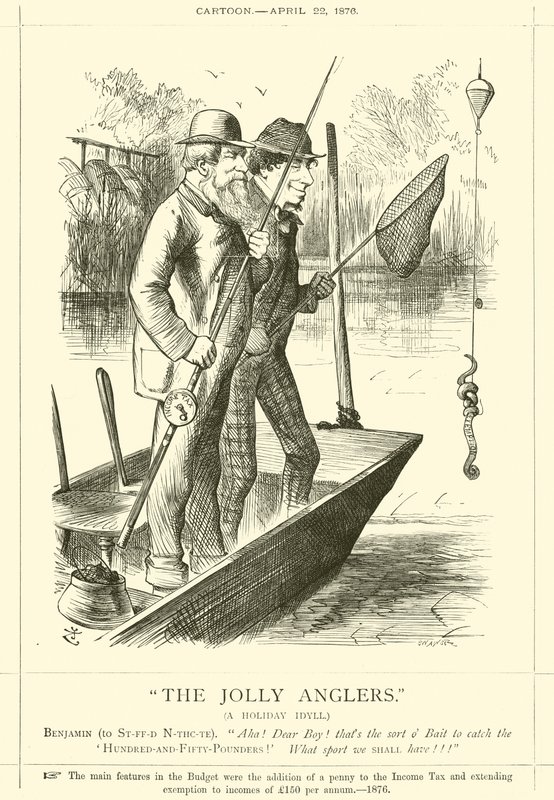Los alegres pescadores, un idilio de vacaciones de after John Tenniel
