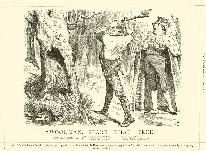 ¡Leñador, no cortes ese árbol! de after John Tenniel