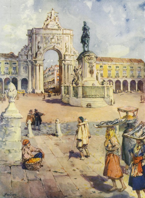 La Plaza del Comercio, Lisboa de Joseph (after) Finnemore