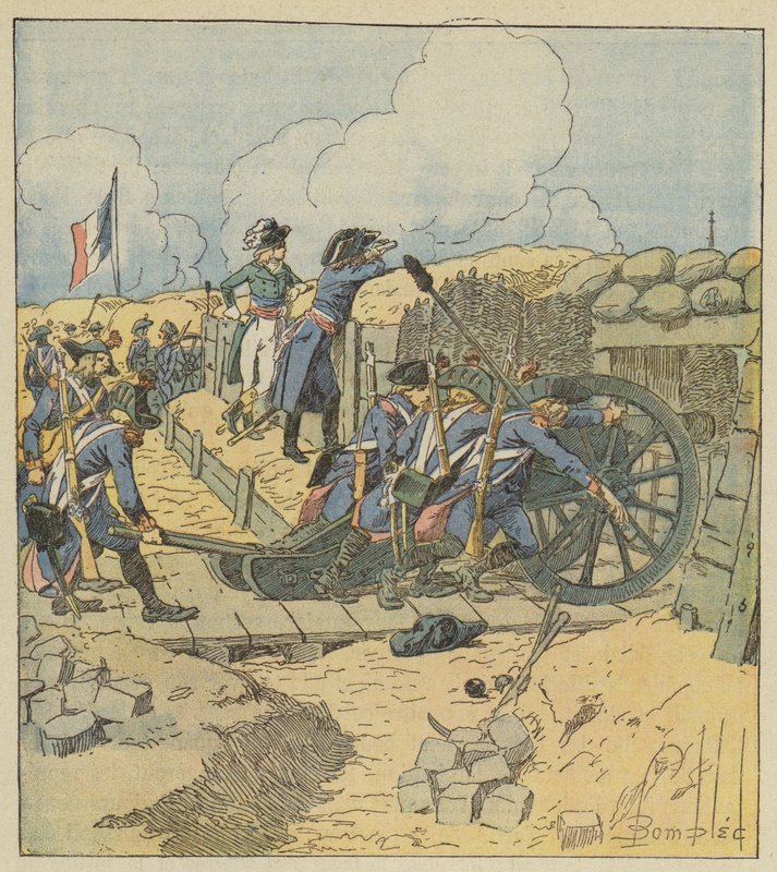 El comandante de artillería estaba en todas partes de after Louis Charles Bombled