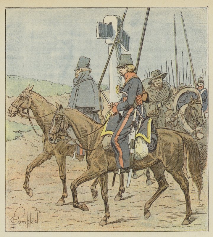 Los cosacos regulares del Don de after Louis Charles Bombled