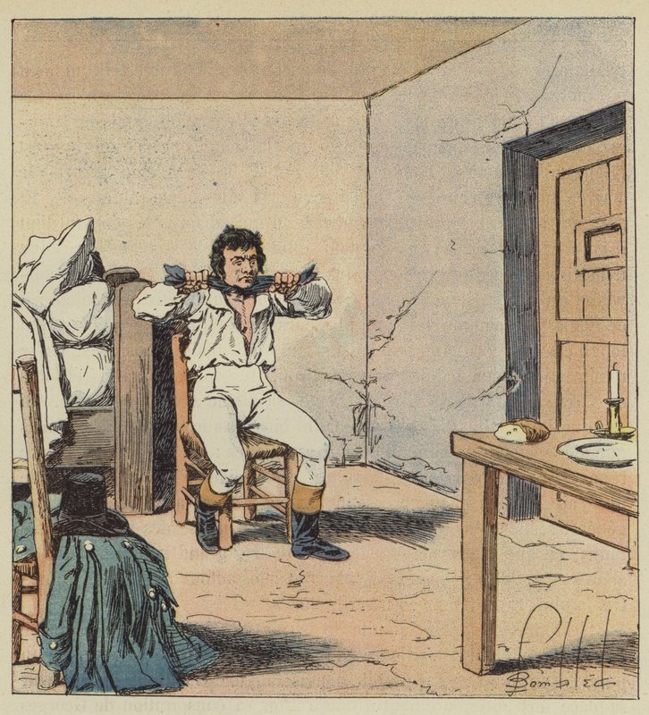 Muerte de Pichegru de after Louis Charles Bombled