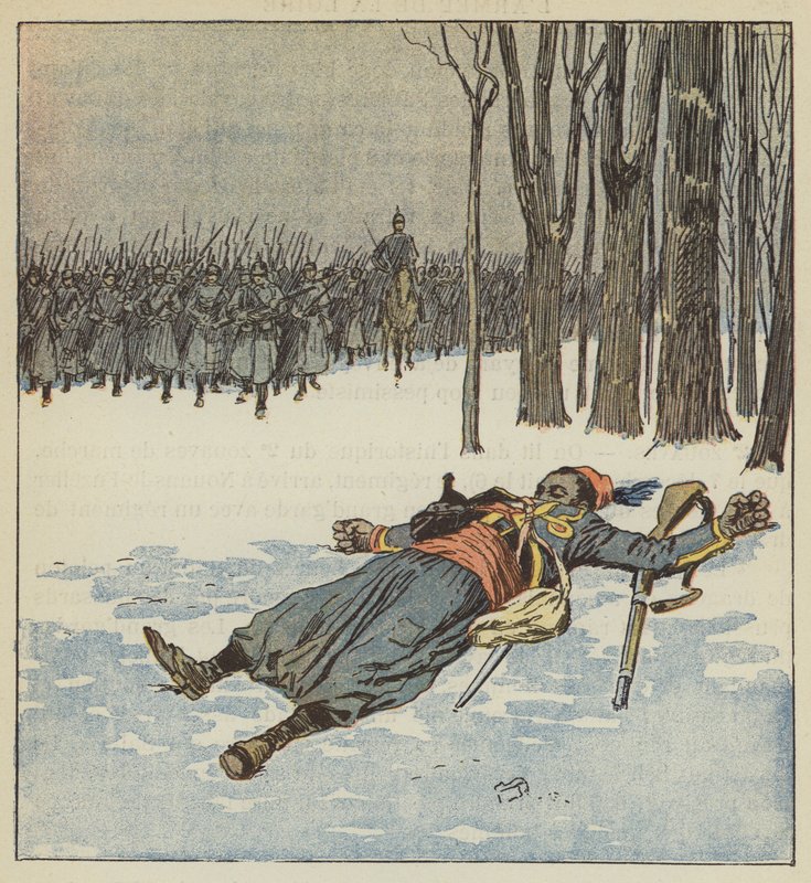 Muerte heroica de un turco de after Louis Charles Bombled