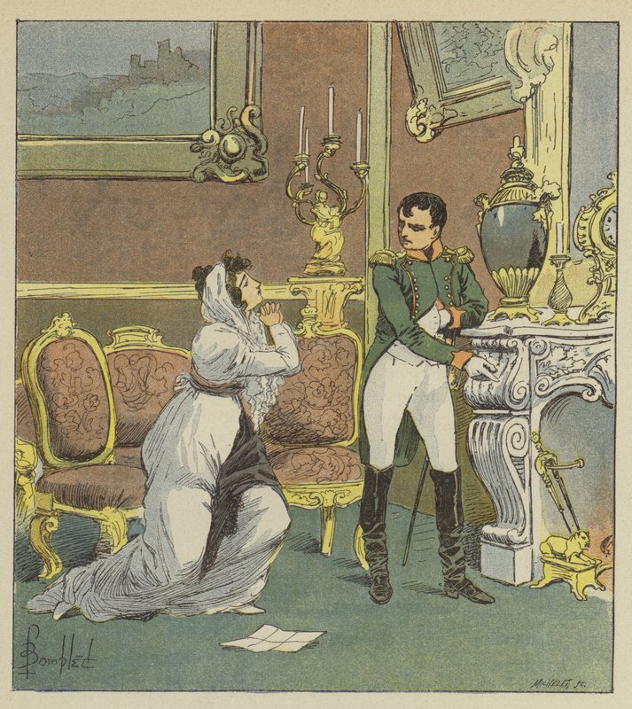 Napoleón y la Sra. Hatzfeld de after Louis Charles Bombled