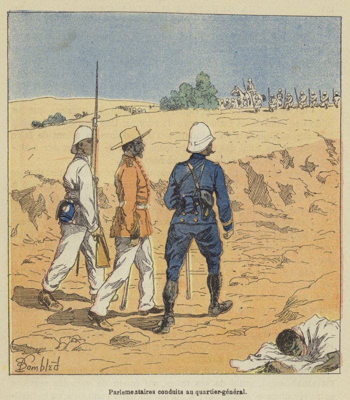 Parlamentarios conducidos al cuartel general de after Louis Charles Bombled