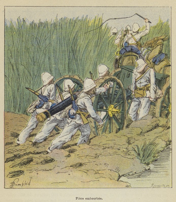 Pieza atascada de after Louis Charles Bombled
