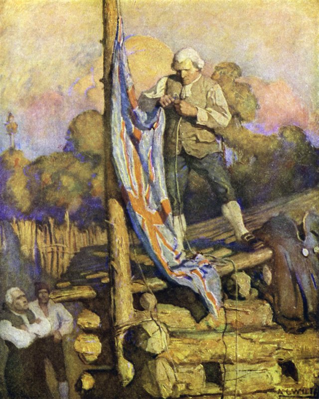 Ilustración para La Isla del Tesoro de after Newell Convers Wyeth