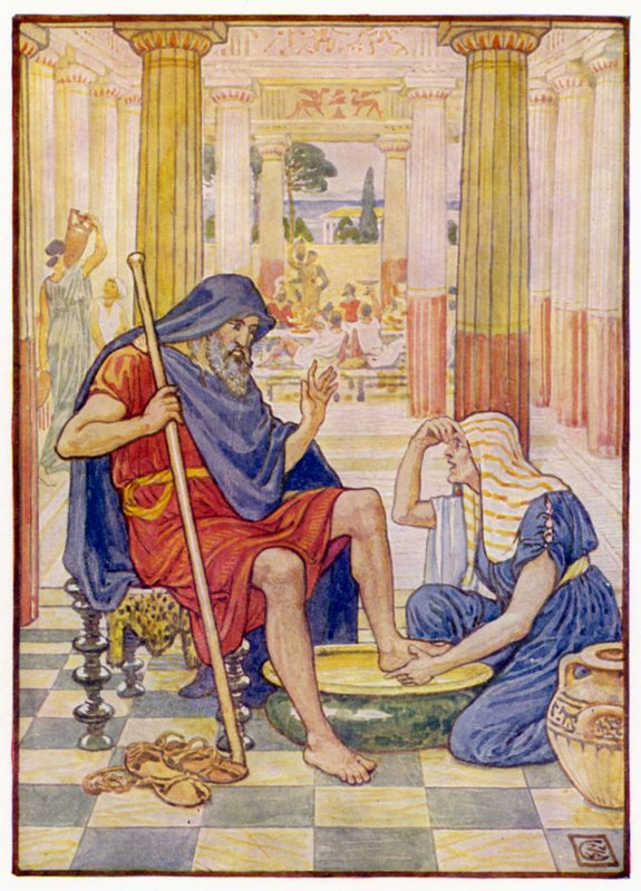 Sí, en verdad, tú eres Odiseo de after Walter Crane
